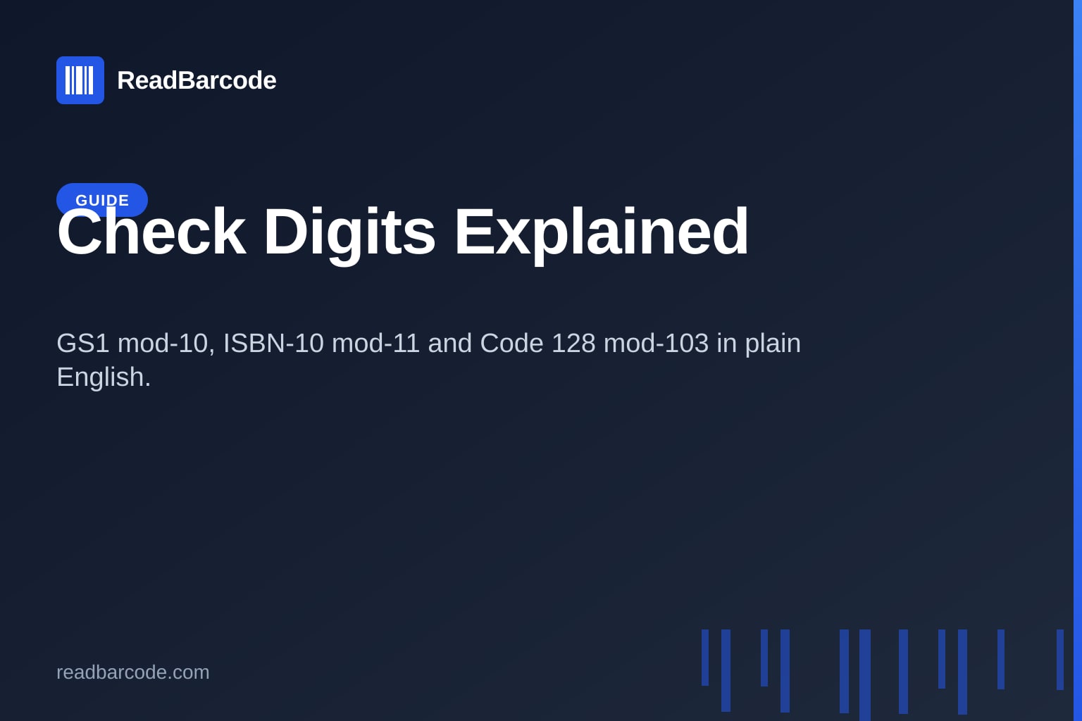 How Check Digits Work: The Math Behind GTIN, ISBN and SSCC